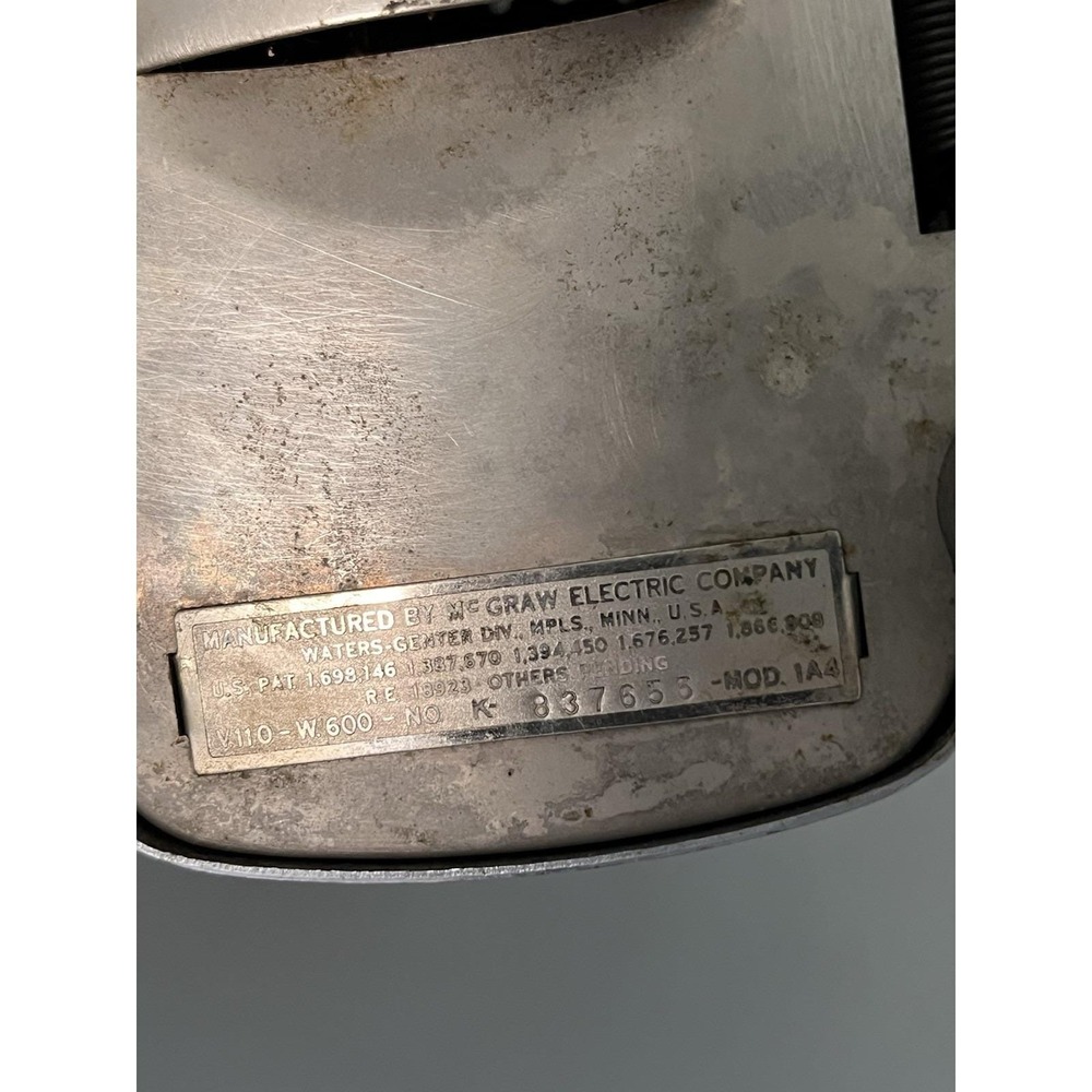 Vintage 1930s Toastmaster Model 1A4 110V McGraw Electric Art Deco Chrome- Works! - Picture 8 of 14